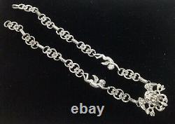 Vintage sterling silver necklace by Peurzzi made in Italy. Excellent Condition