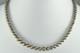 Vtg 1970's Han Made Southwest Sterling Silver 18 Inch Bead Necklace