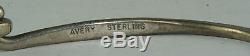 Vtg 1970's James Avery Bench Made Hammered Sterling Silver Bangle Bracelet Opens