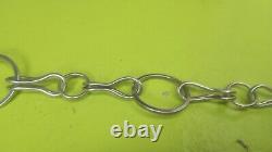 Vtg Beautiful Sterling Silver Old Custom Hand Made Links Chain Necklace 29 Long