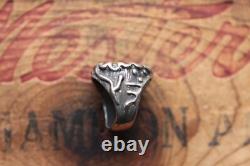 Vtg Hand Made Sterling Silver Turquoise Ring 20.8 g Size 9.25