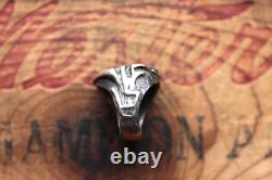 Vtg Hand Made Sterling Silver Turquoise Ring 20.8 g Size 9.25