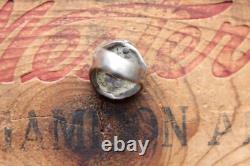 Vtg Hand Made Sterling Silver Turquoise Ring 20.8 g Size 9.25