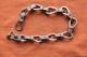Vtg Sterling Silver Hand Made Biker Bracelet 27 grams