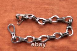 Vtg Sterling Silver Hand Made Biker Bracelet 27 grams Vtg Sterling Silver Hand Made Biker Bracelet 27 grams