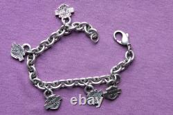 Vtg Sterling Silver Hand Made Biker Bracelet 44.6 grams 8 Long
