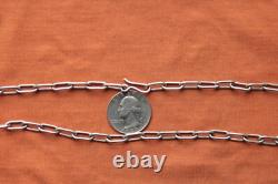 Vtg Sterling Silver Hand Made Bikers Chain 23.2 grams 21 5mm