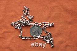 Vtg Sterling Silver Hand Made Bikers Chain 23.2 grams 21 5mm