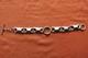 Vtg Sterling Silver Hand Made Mexico Bracelet 48.8 grams 8 1/8 13mm