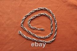 Vtg Sterling Silver Made in Italy Chain Necklace 53 grams 23.5 long 6.5 mm