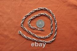 Vtg Sterling Silver Made in Italy Chain Necklace 53 grams 23.5 long 6.5 mm