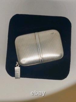 Vtg Sterling Silver Swiss Made Delmas Ermeto Style Purse/Travel Watch Running