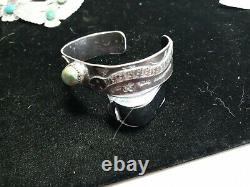 WOW Pawn RARE WOW ZUNI STERLING CUFF WITH HAND MADE SNAKES. FUN FUN