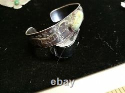 WOW Pawn RARE WOW ZUNI STERLING CUFF WITH HAND MADE SNAKES. FUN FUN