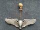 WWII US Army Air Force Sterling Silver Balloon Pilot Wings Made by CWP