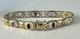 Well Made Bi-tone 925 Sterling Silver Multi Gemsone Bracelet