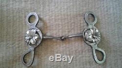 Western Bit Sterling Silver Custom Made Show Tack Hand Engraved Very Fancy