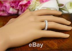 Wide 4.00ctw Eternity Band, Wedding Band, Ring, Man Made Diamond Simulated