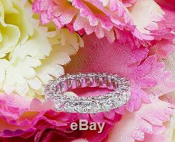 Wide 4.00ctw Eternity Band, Wedding Band, Ring, Man Made Diamond Simulated