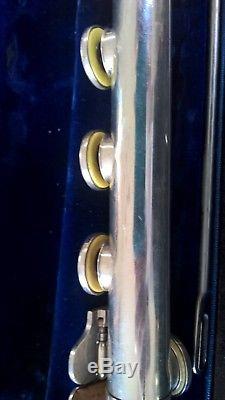 Wilkins Model Sterling Silver flute with B-foot hand-made by Artley