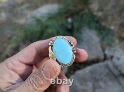 Women's Vintage Navajo Ring Turquoise Hand Made Native American Jewelry sz 7.5