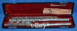 Yamaha YFL-481 Open Hole Sterling Silver Intermediate Flute Made In Japan