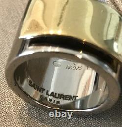 Yves Saint Laurent, 925 Sterling Paris Fashion Ring Size 5 New In Box Hand Made