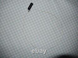 (nwt) 30 L 925 Sterling Silver Rope Chain Made In Italy With Gift Box